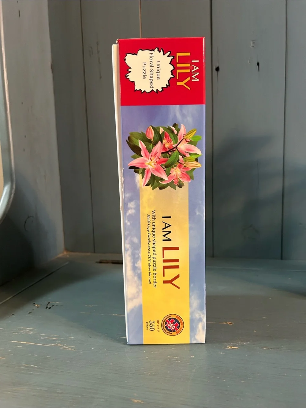 “I AM LILY” Floral Jigsaw Puzzle - Pink & Green | 350 Pieces